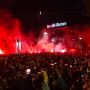 Kemeriahan Belasan Ribu Suporter di Solo Nonbar Timnas Indonesia U-22 di Depan Balai Kota Solo