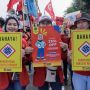 Tuntut Cabut Permenaker Nomor 5 Tahun 2023, Ratusan Buruh Gruduk Kemenaker