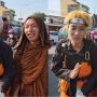 Viral Naruto Ikut Kawal Biksu Thailand yang Jalan Kaki di Magelang, Akrab Bak Teman Lama