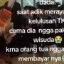 Bikin Nyesek! Viral Bocah TK Tak Pakai Baju Wisuda saat Kelulusan Gegara Ortu Tak Mampu Beli