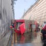 Mobil Damkar Terguling hingga Tutup Underpass Pasar Minggu Jaksel, Lalin Macet Parah!