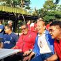 Jelang Pertemuan Puan dan AHY, Elite PDIP dan Demokrat Duduk Satu Meja di Pelataran Hutan Kota