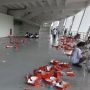 Stadion GBK Penuh Sampah Sisa Makanan Pengunjung Acara HUT Bhayangkara ke-77