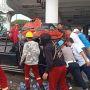 Mobil Pikap Terguling saat Naik Kapal di Dermaga Eksekutif Pelabuhan Bakauheni