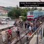 Dua Kelompok Remaja Tawuran di Perlintasan Rel Kereta Tanjung Priok, KRL Sampai Berhenti
