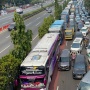 Sempat Dihadang Polisi di Simpang Semanggi, Belasan Bus Massa KASBI Timbulkan Kemacetan