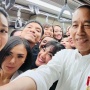 12 Potret Artis Jajal LRT Bareng Presiden Jokowi, Foto Selfie Bikin Viral!