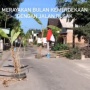 Viral Jalan Rusak di Kanigoro Blitar Ditanam Bendera Merah Putih