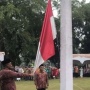 Tiga Ekor Gajah Sumatera Ikut Kibarkan Bendera Merah Putih di HUT RI