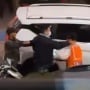 AROGAN! Pria Bercelana Loreng Pukul Juru Parkir Saat Atur Lalu Lintas Di Bandung