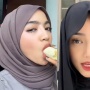 Pakai Hijab Model Ikat Leher, Warganet Samakan Fuji dengan Oklin Fia