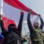 Massa FPI Cs Gelar Aksi Bela Rempang di Patung Kuda