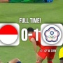 Indonesia Kalah dari Chinese Taipei 0 - 1: Tidak Bisa Membuat Peluang