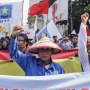Demo Peringatan Hari Tani di Patung Kuda