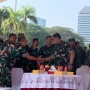 Pantau Persiapan Prajurit saat Gladi Bersih HUT TNI ke-78 di Monas, Panglima Yudo Didampingi Petinggi 3 Matra