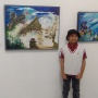 Tak Pernah Tahu Sosoknya, Pelukis Cilik Ini Pamerkan Gambaran Kematian Timbul Raharjo dalam Karya Lukis