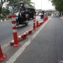 Dishub DKI Pastikan Tak Pasang Lagi Stick Cone Pembatas Jalur Sepeda yang Dicopot, Diganti Mata Kucing