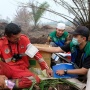 Peduli Garda Terdepan Padamkan Karhutla di Sumsel, Gelar Posko Kesehatan