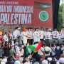 Tak Hanya Atribut, Lantunan Shalawat Kompak Dibawakan Massa saat Aksi Bela Palestina