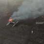 VIDEO: Penampakan Pesawat Super Tucano TNI AU Jatuh dan Terbakar di Pasuruan