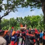 Kampanye Partai Buruh di Depan Balai Kota, Ancam Mogok Kerja Bila UMP DKI Tidak Naik 15 Persen