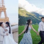 Tak Kalah dari Gwen Ashley-Ryan Harris, Pengantin TikToker Purwodadi Prewed di Paris hingga Swiss
