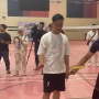 Bermain Bulutangkis Lawan Hariyanto Arbi di GBK Arena, Gibran Tanya Cara Pegang Raket: Gimana Sih?