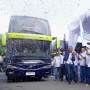 Bus Tingkat Damri Meluncur di Malang, Mewah Banget!