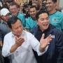 Ogah Gubris Anies Pasca Debat, Prabowo Malah Pasang Kuda-kuda Gemoy Bikin Erick Thohir Ngakak!
