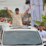 Kunjungi Palembang, Prabowo Diteriaki Presiden