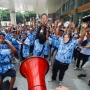 Riuh Para Pendukung Jelang Debat Cawapres Kedua