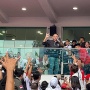 Penampakan Pertama Ahok Usai Cabut dari Pertamina, Langsung Acungkan Salam Metal di GBK