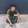 Potret Gagah Aming Pakai Seragam Militer: Hormon Macho Sudah Tak Terbendung