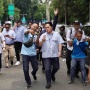 Massa Kampanye Prabowo-Gibran Membludak, Erick Thohir Terpaksa Jalan Kaki Ke GBK