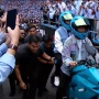 Momen Gibran Naik Motor Listrik ke Kampanye Akbar GBK