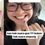 Cucu Luhut Binsar Pandjaitan Blak-blakan Tak Pilih Prabowo-Gibran: Ini Bukan Hak Suara Ompung!