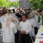Ekspresi Sumringah Cak Imin Saat Masukan Kertas Suara di TPS 023 Kemang