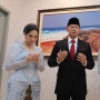 Potret Cantiknya Annisa Pohan dan Almira Pakai Kebaya Biru Dampingi AHY Dilantik Jadi Menteri