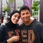 Kompaknya Fairuz A Rafiq dan Sonny Septian Nonton Konser Ed Sheeran Pakai Baju Seragam