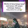 Duh Malu, Nonton Konser Sambil Digendong, Perempuan Ini Kena Timpuk Botol