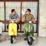 Nangkring di Atas Vespa, Momen Santuy Anies-Cak Imin Bertemu di Widya Chandra