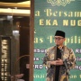 Guyon Dahnil Anzar Hadiri Syukuran Caleg di Markas Pendukung AMIN: Mau Ngelihatin Wajah Saya yang Menang