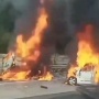 Grand Max Langsung Meledak, Ini Rekaman Video Detik-detik Kecelakaan Maut Tol Cikampek