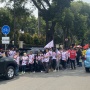 Prabowo-Gibran Jadi Presiden dan Wapres Terpilih, Massa Sambangi Kawasan Gedung KPU