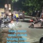 Meresahkan, Gerombolan Geng Motor Bersenjata Tajam Ditangkap Provos TNI AU di Lanud Halim