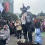 Ada 'Tikus Buncit Berdasi' dalam Aksi May Day di Patung Kuda