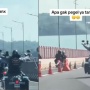 Viral! Pengendara Moge Masuk Jalur Mobil Jembatan Suramadu, Warganet Justru Bahas Aspalnya
