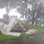 Pesawat Latih Jatuh di Jalan Raya BSD Tangsel