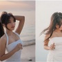 Fuji Pamer Potret Kenakan Dres Putih Ketat di Pinggir Pantai, Ngaku 'Kangen' Hal Ini