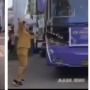 Aksi Nekat Guru Sekolah Ini Viral, Pukul Bus Telolet yang Melaju di Jalanan Sempit